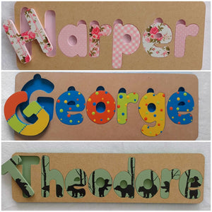 Name Puzzles - Made to order. Prices start at $18.