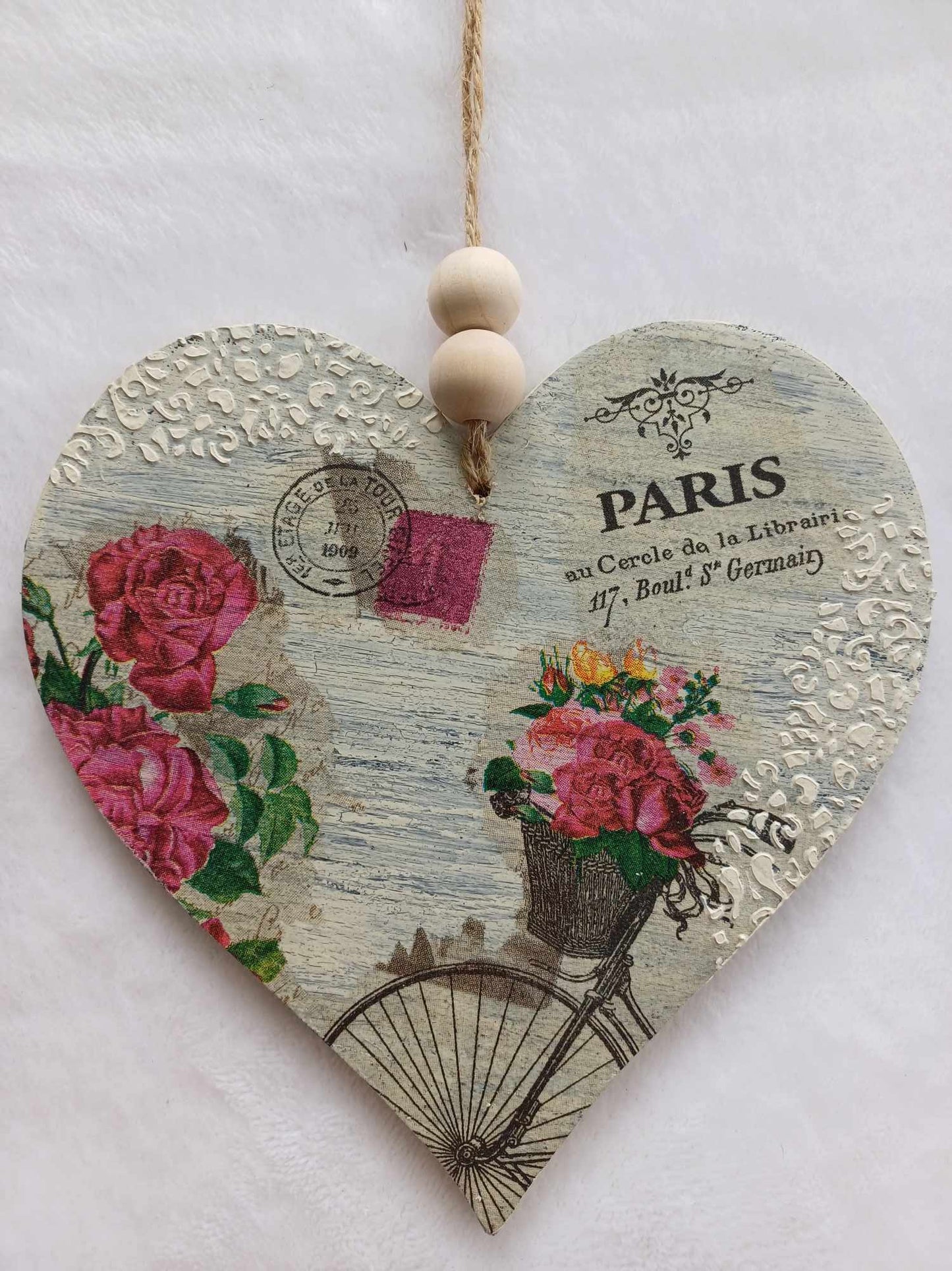 Shabby Chic Hanging Heart.
