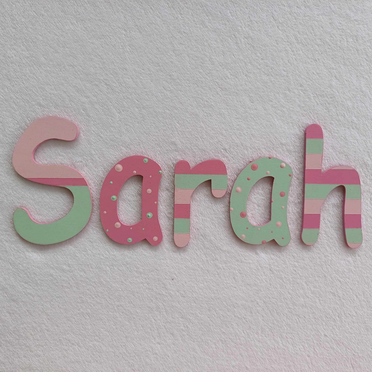 Sarah - small letters suitable for a door.