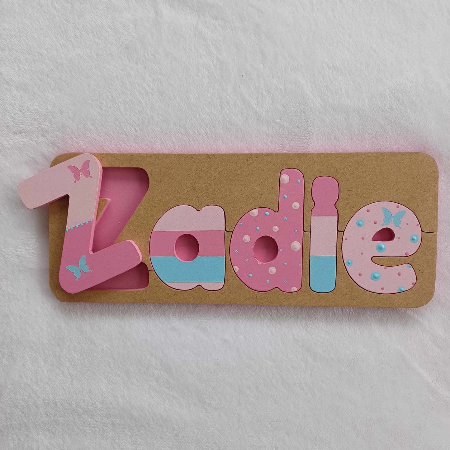 Personalised Name Puzzle - Made to order Lottie Design.