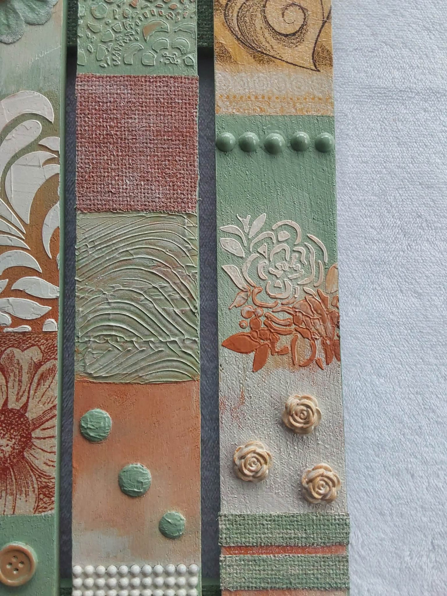 Mixed media shabby chic artwork