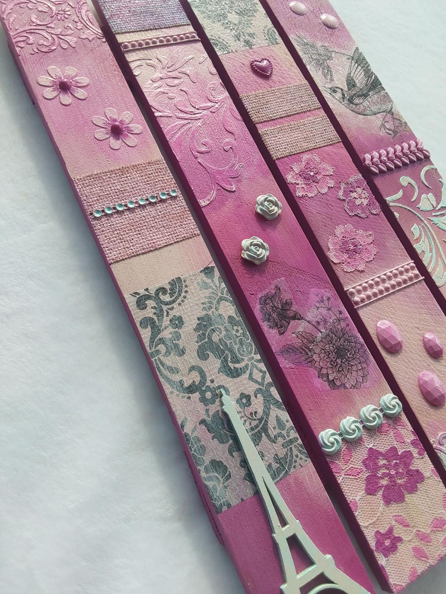 Mixed media shabby chic artwork
