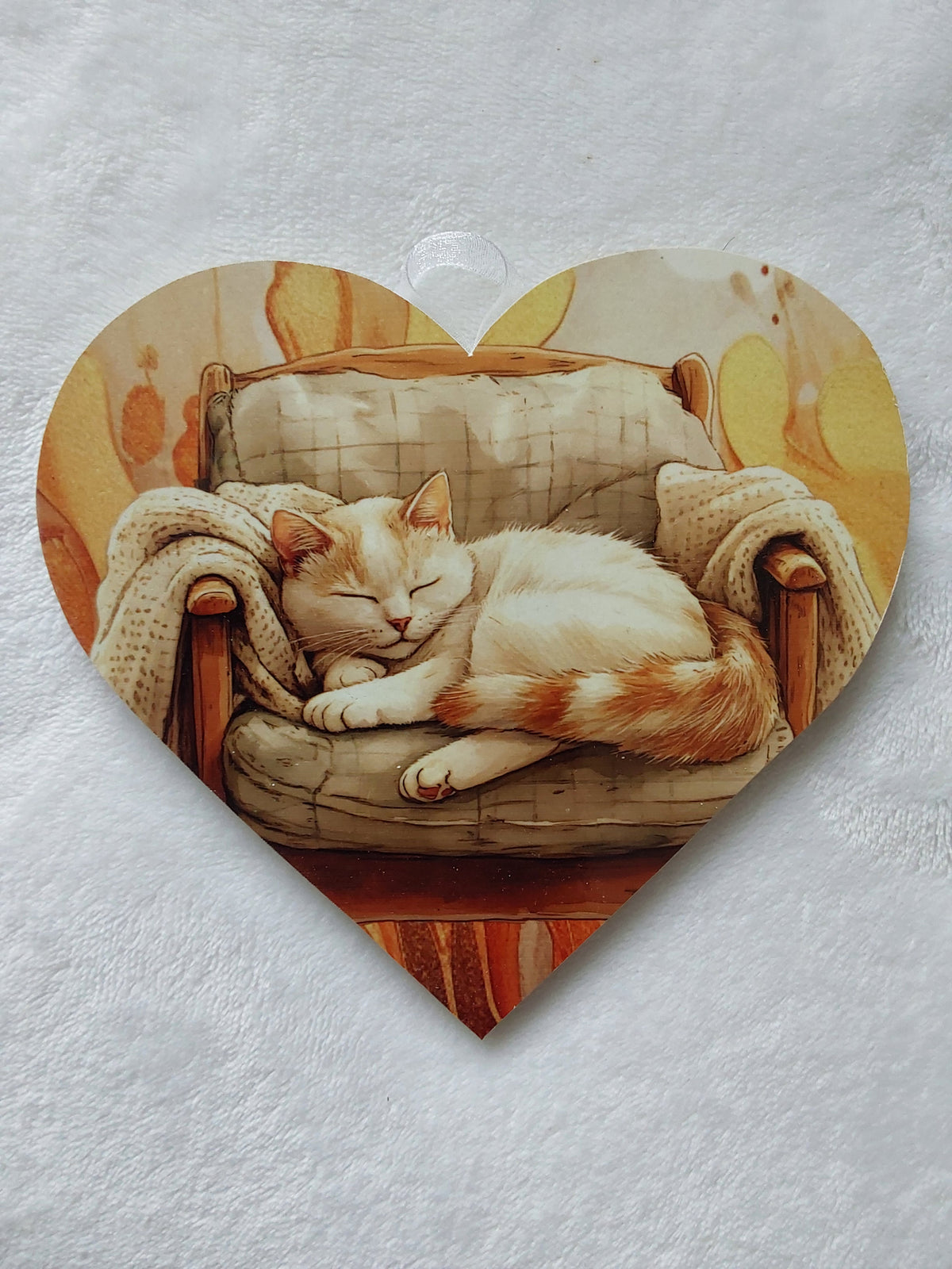 Wall hanging cat heart. Small