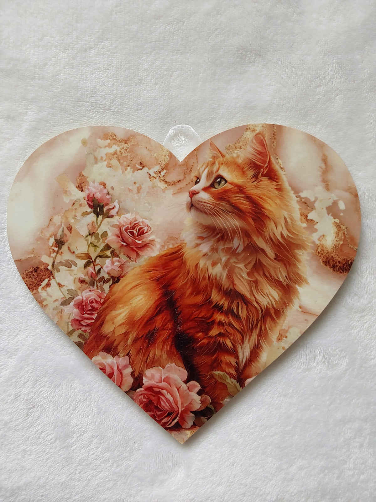 Wall hanging cat heart. Large