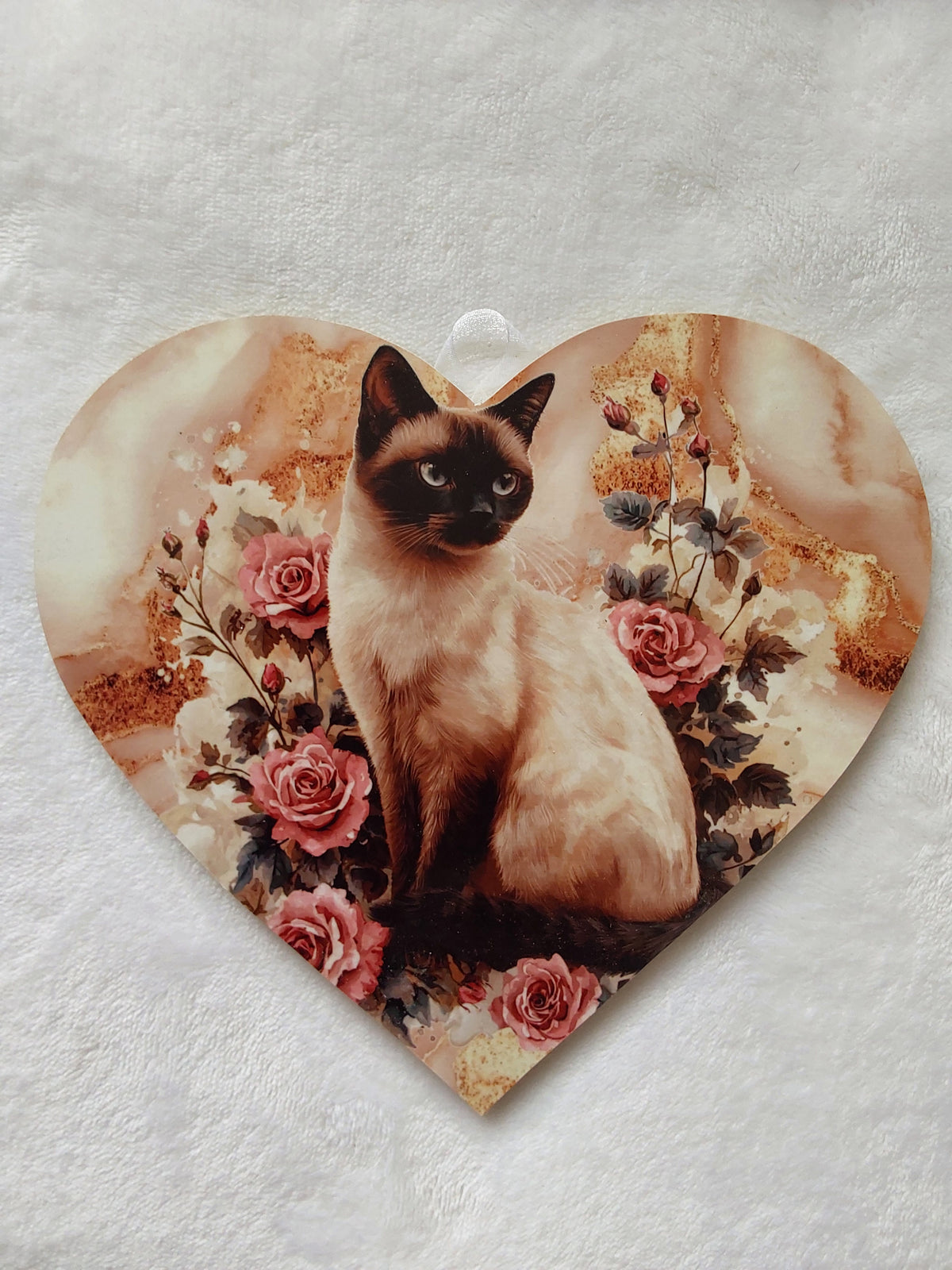 Wall hanging cat heart. Large