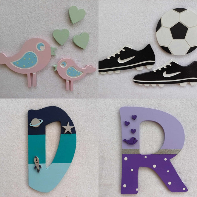 $5 Painted shapes and letters clearance - discontinued lines