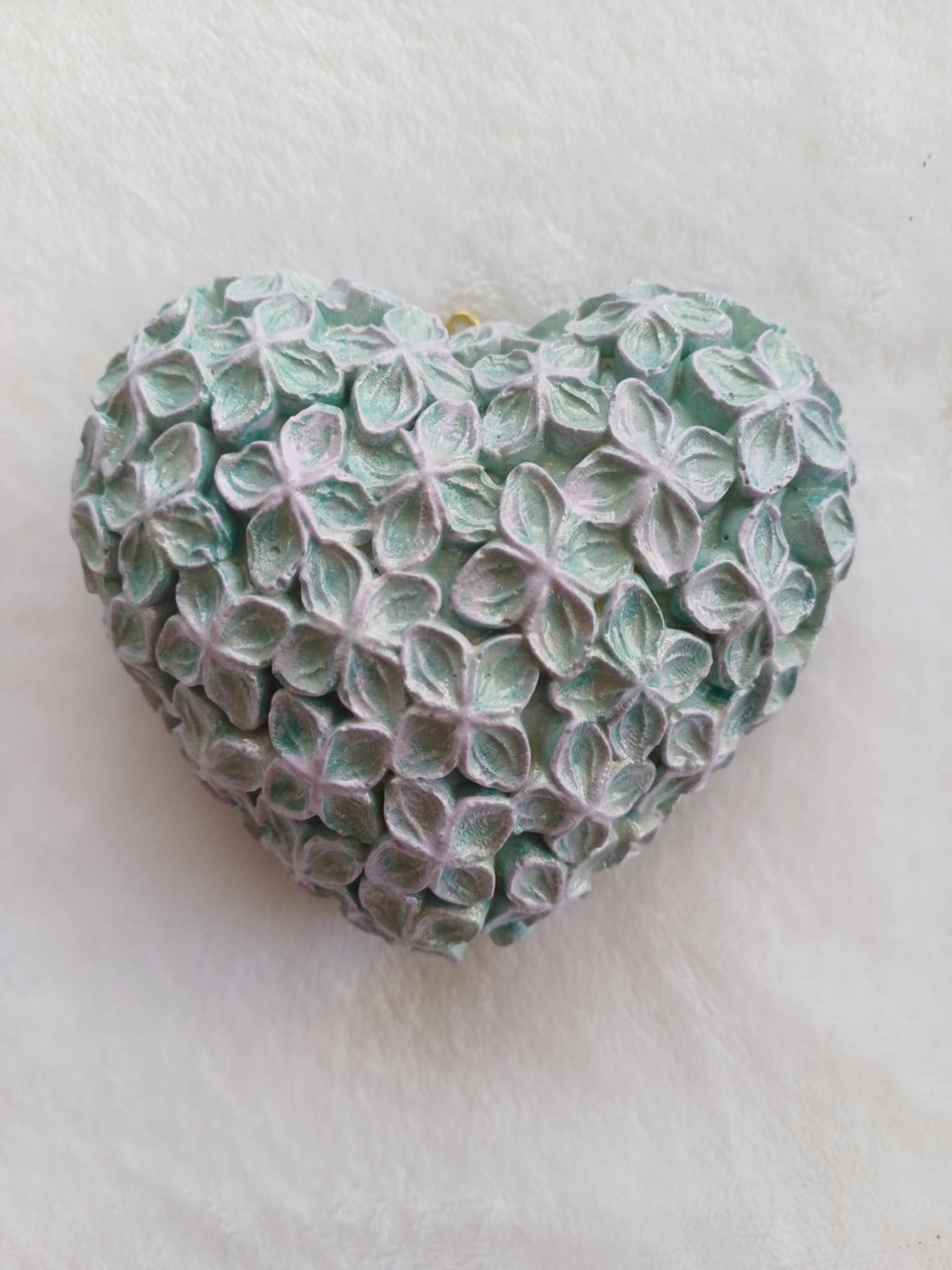Blossom Gypsum Plaster Heart