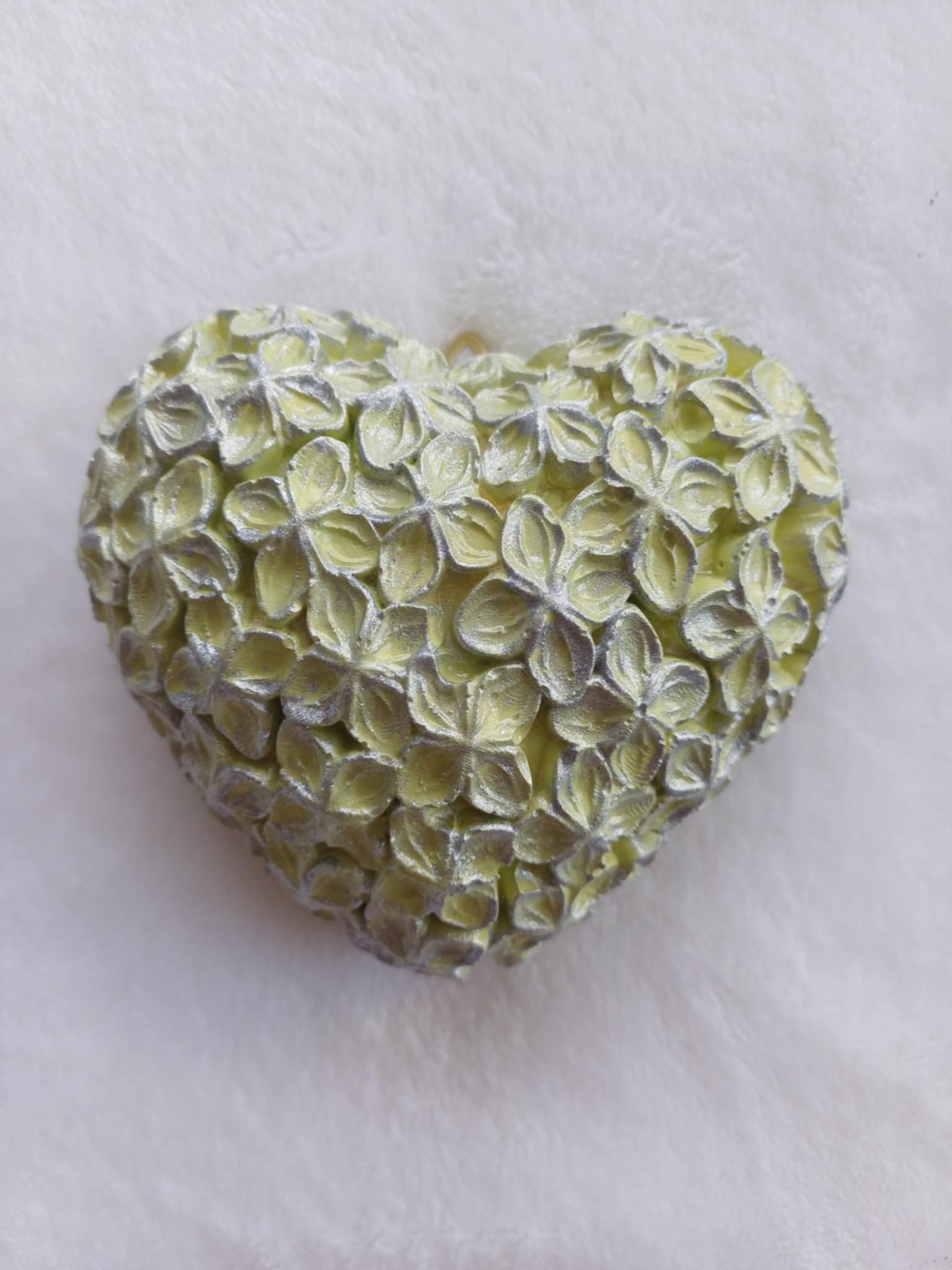 Blossom Gypsum Plaster Heart