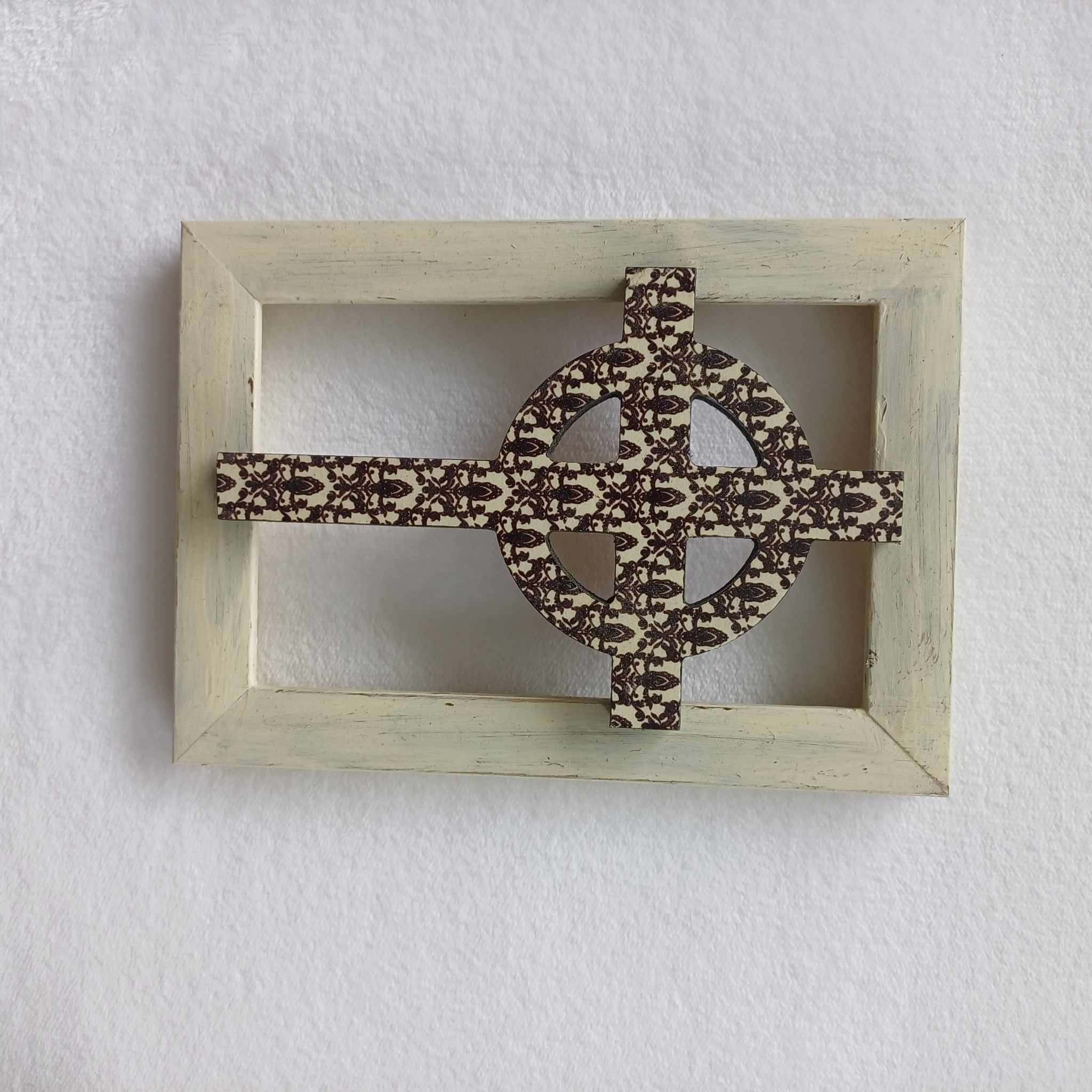 Cross with frame.