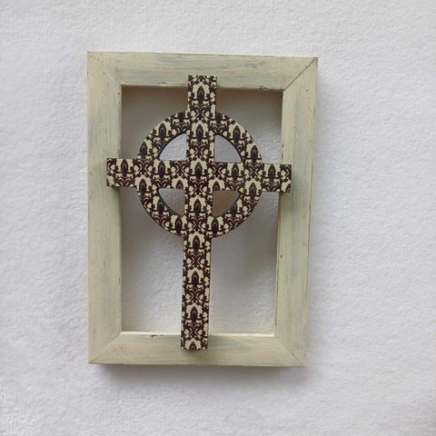 Cross with frame.