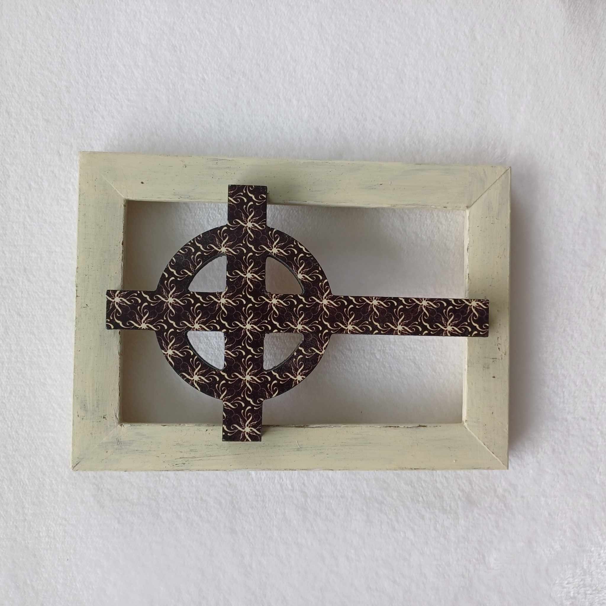 Cross with frame.