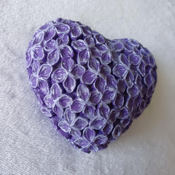 Blossom Gypsum Plaster Heart