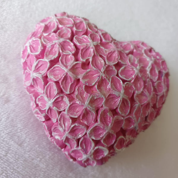 Blossom Gypsum Plaster Heart
