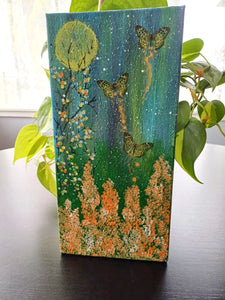 Orange Clusters - Acrylic painting.