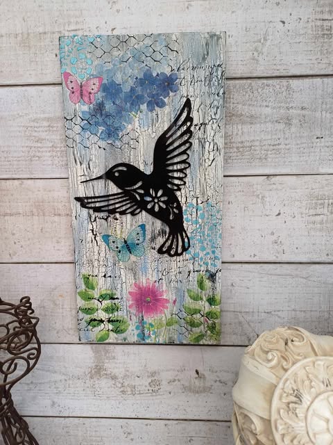 Humming Bird Mixed Media