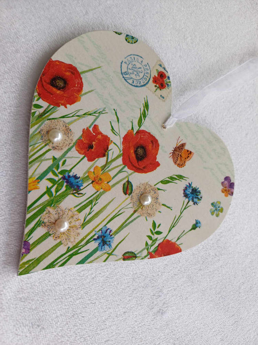 Wild Flowers Hanging Heart.