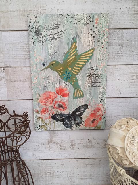 Humming Bird Mixed Media