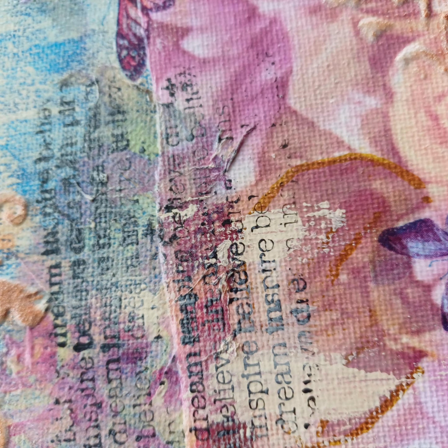 Mixed media canvas.