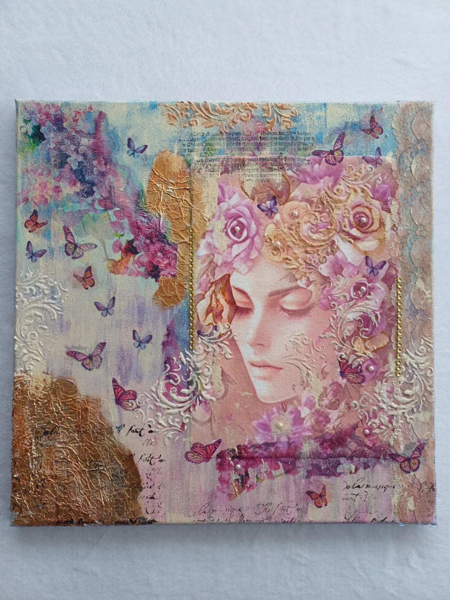 Mixed media canvas.
