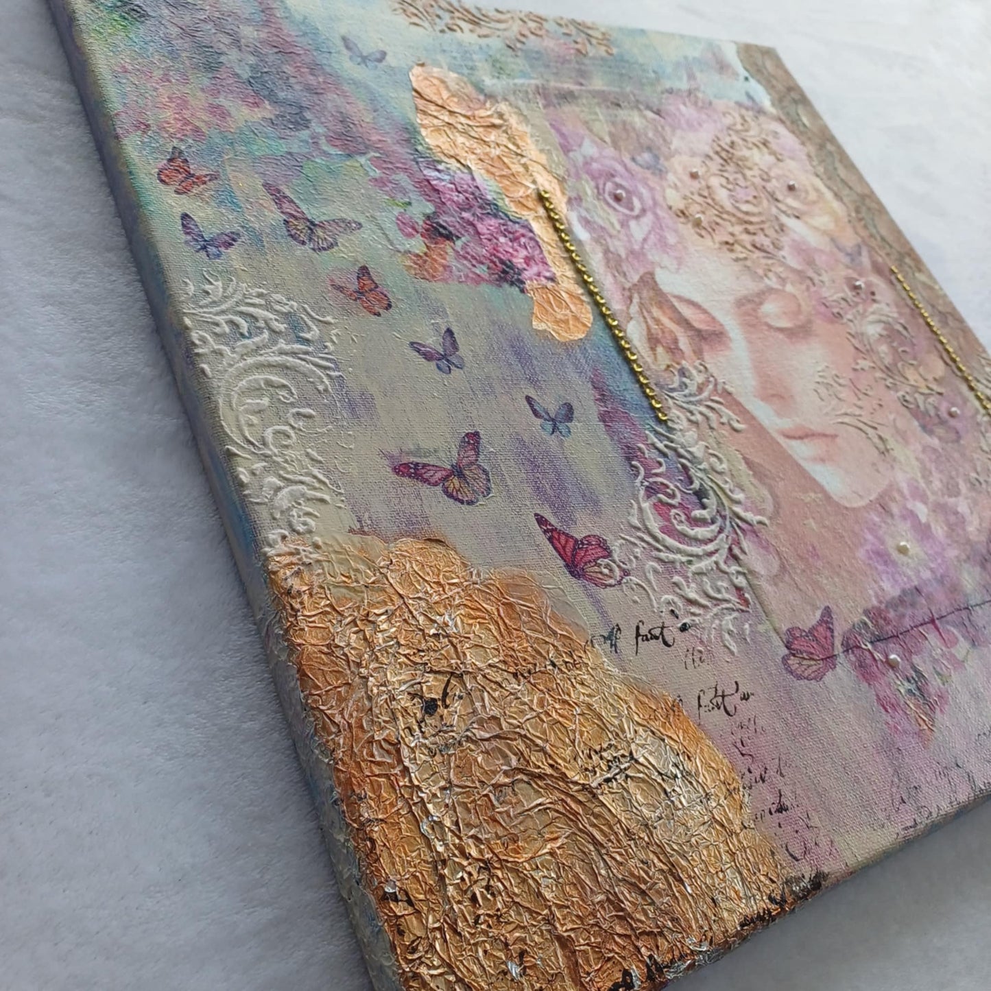 Mixed media canvas.