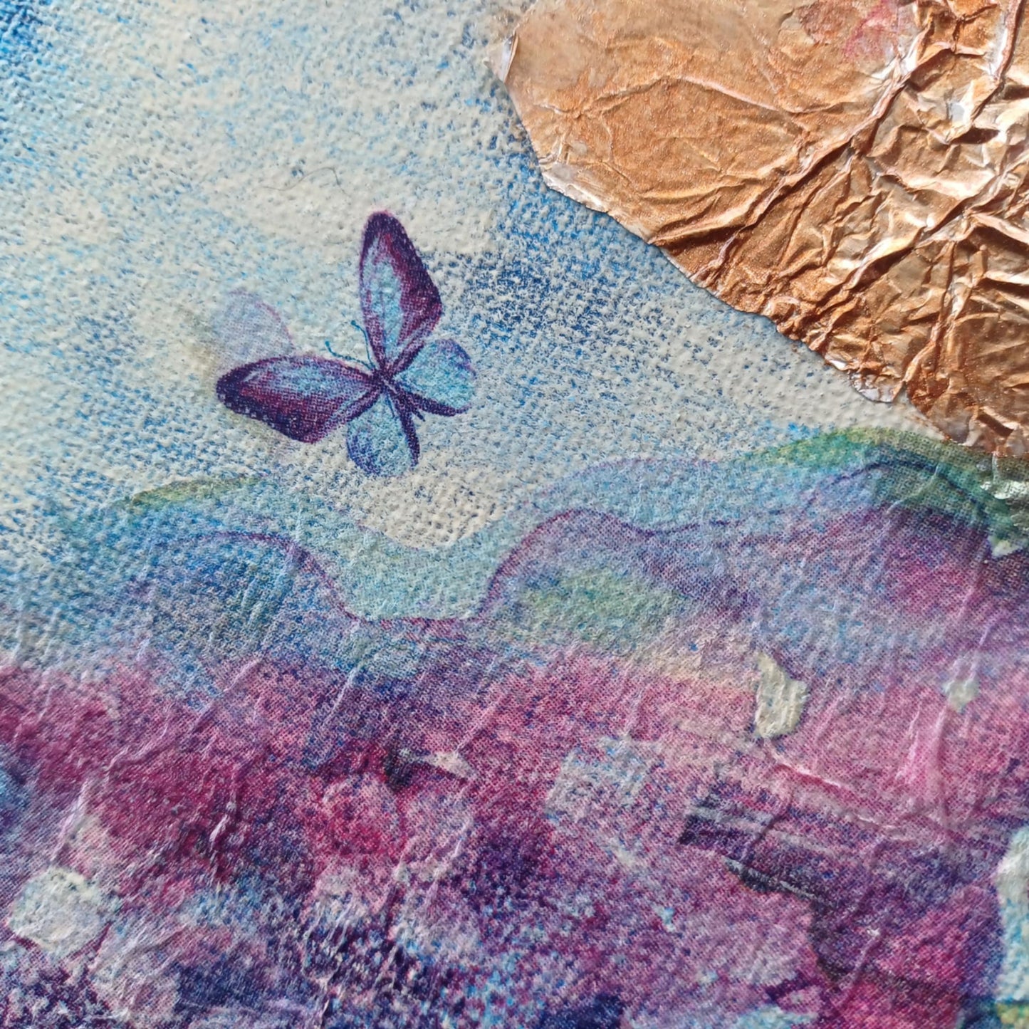 Mixed media canvas.