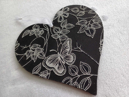 Lace Fabric Hanging Heart.