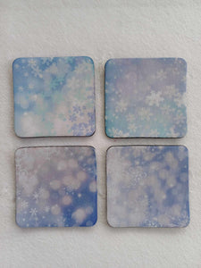 Snowflake Rubber Coasters