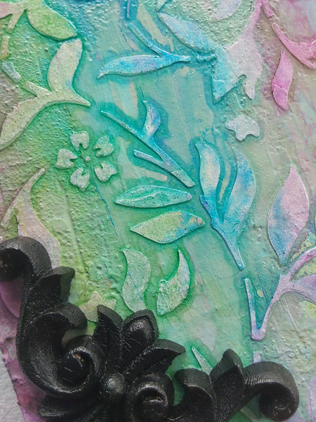 Mixed Media Hummingbird Canvas