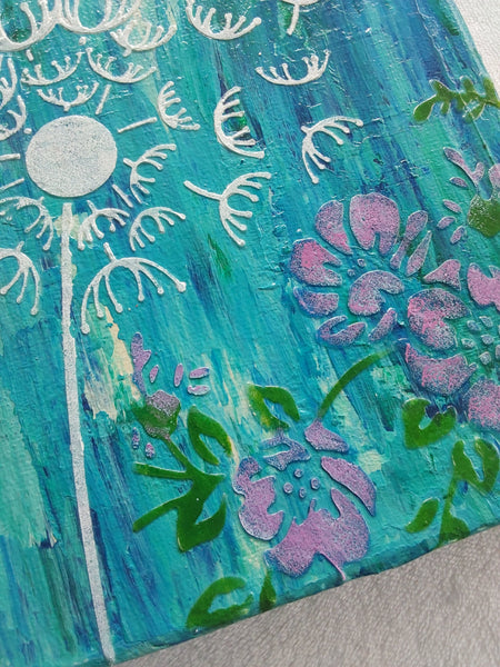 Mixed Media Hummingbird Canvas