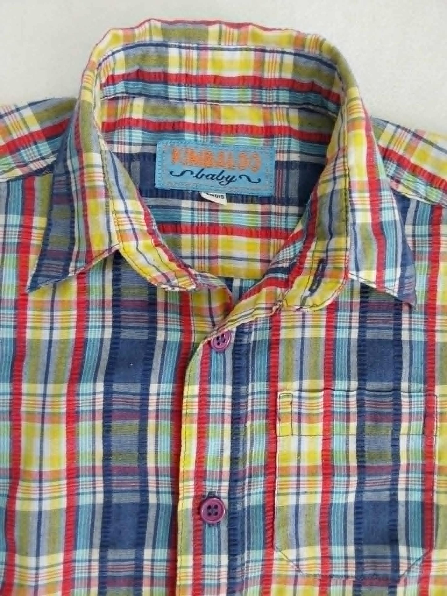Preloved Plaid shirt - Kimbaloo baby