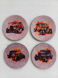 Hotrod Rubber Coasters