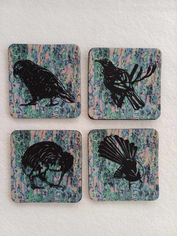 Kiwiana Rubber Coasters