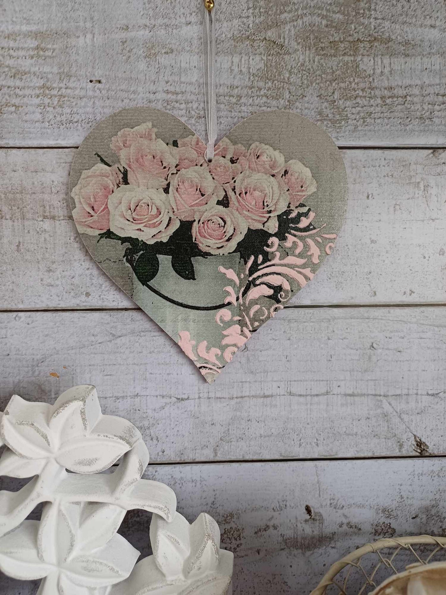 Shabby Chic Hanging Heart.