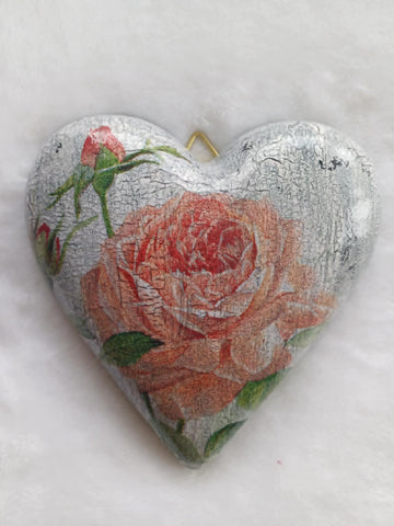 Wall Heart Rose