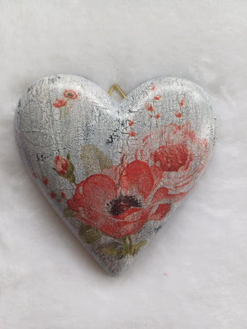 Wall Heart Flowers