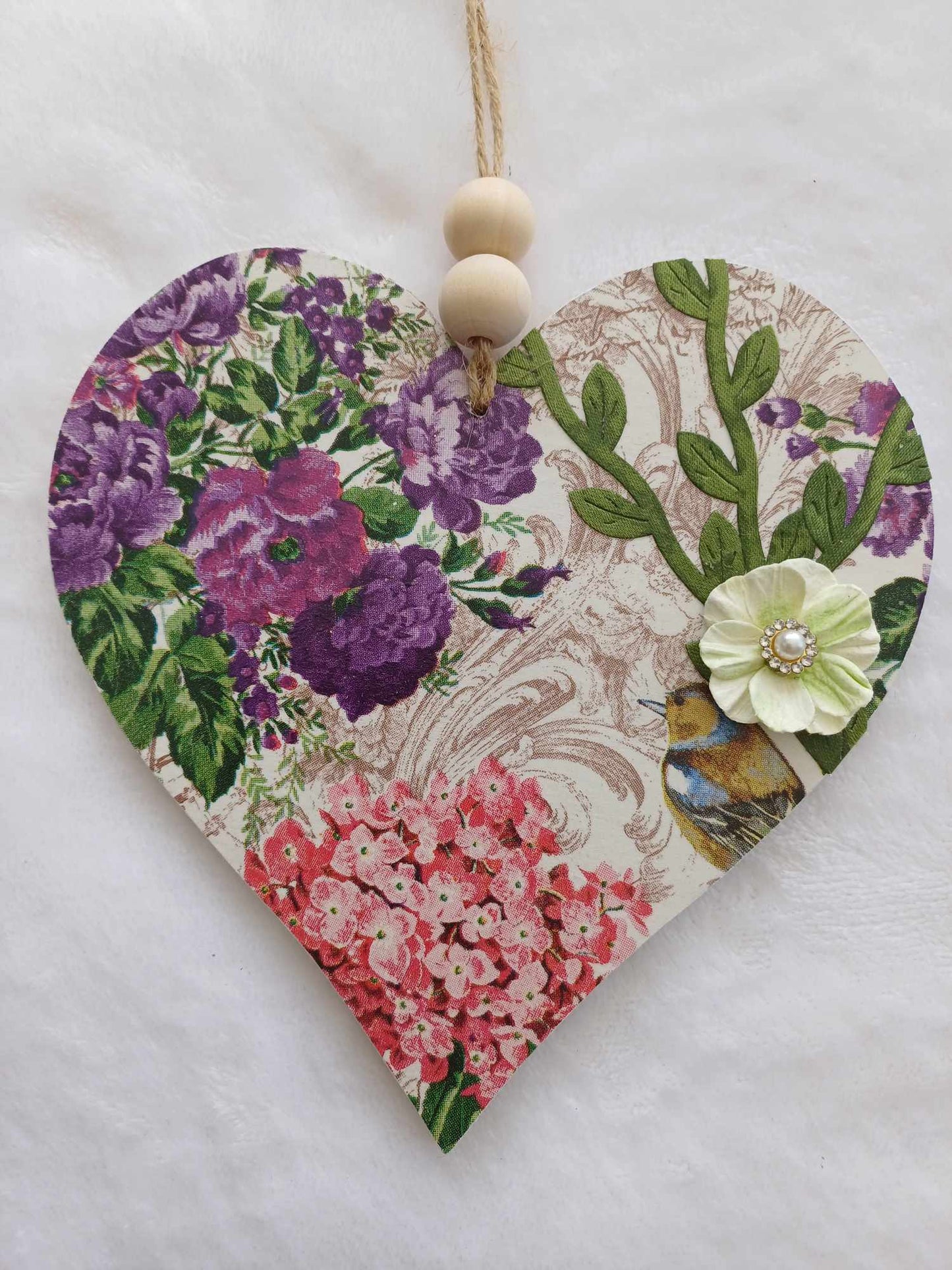 Shabby Chic Hanging Heart.