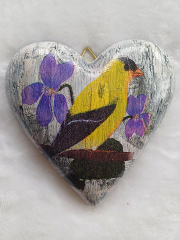 Wall Heart Bird.