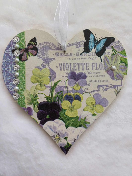 Shabby Chic Hanging Heart.