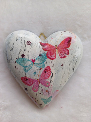 Wall Heart Butterflies.
