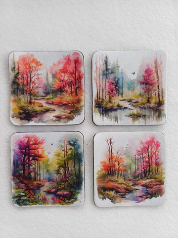 Scenery Rubber Coasters