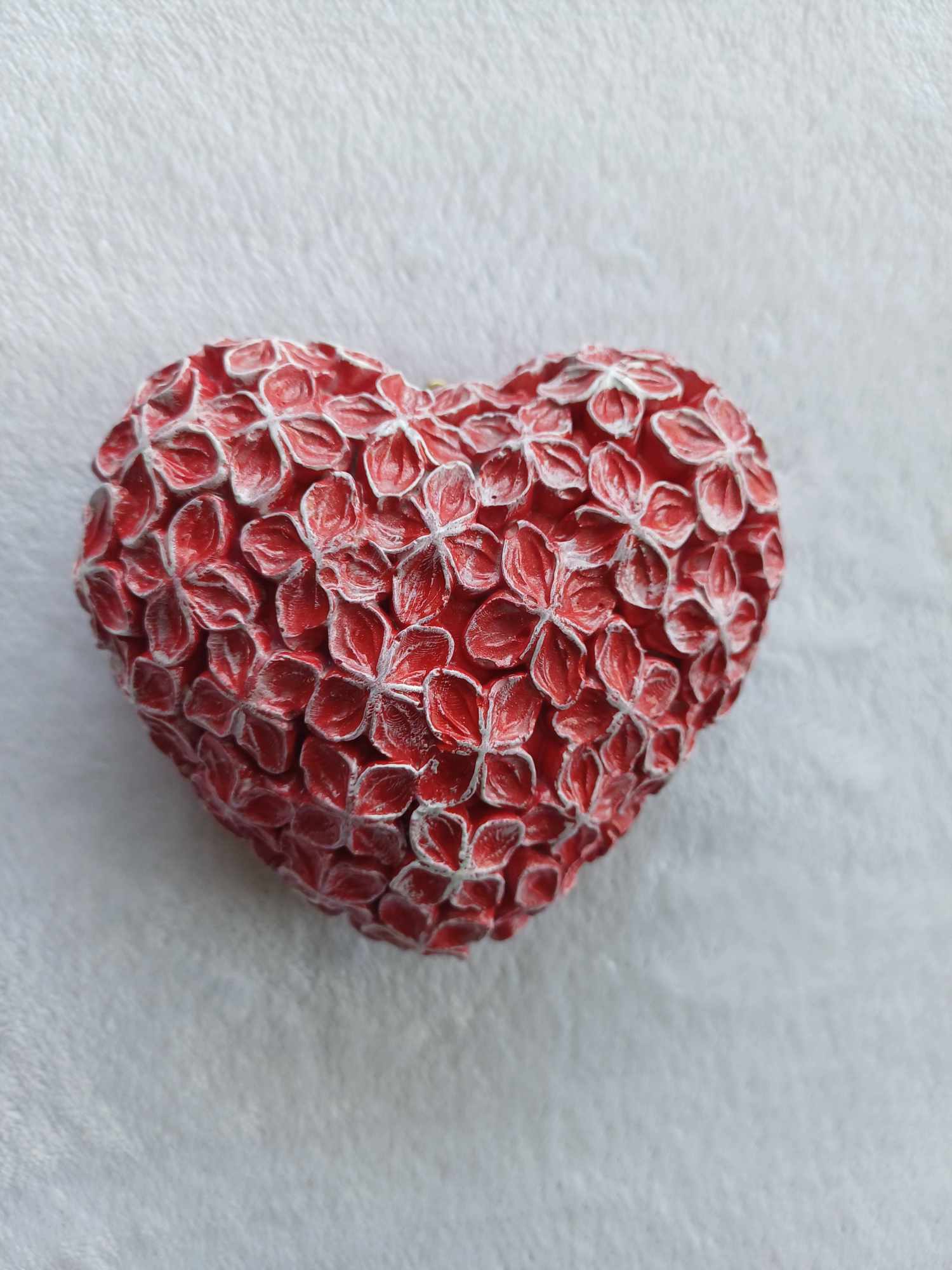 Blossom Gypsum Plaster Heart