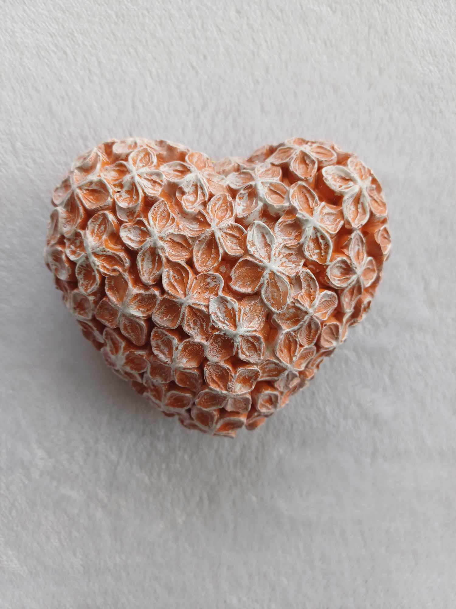 Blossom Gypsum Plaster Heart