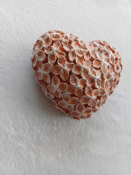 Blossom Gypsum Plaster Heart