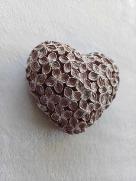 Blossom Gypsum Plaster Heart