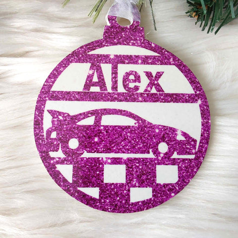 Car Christmas Decoration - Personalised in any name