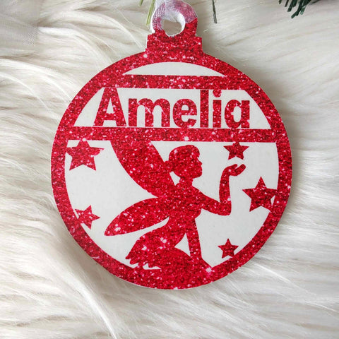 Fairy Christmas Decoration - Personalised in any name