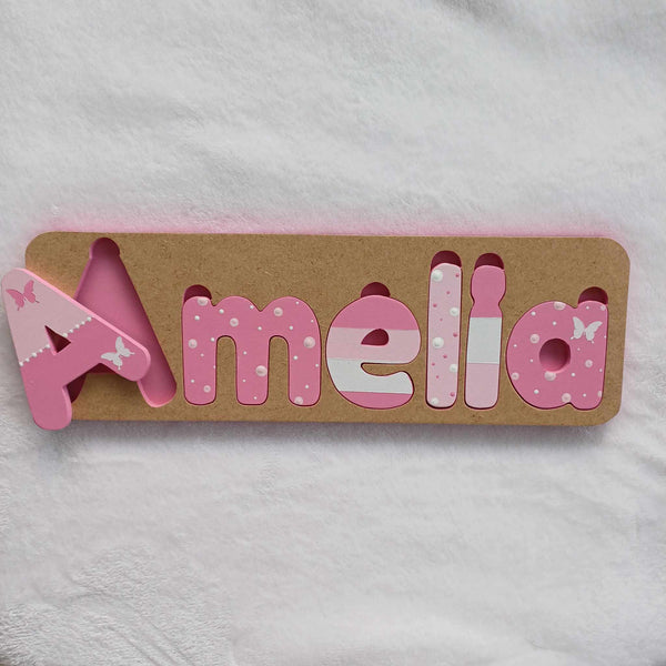 Personalised Name Puzzle - Made to order - Emilie Design.