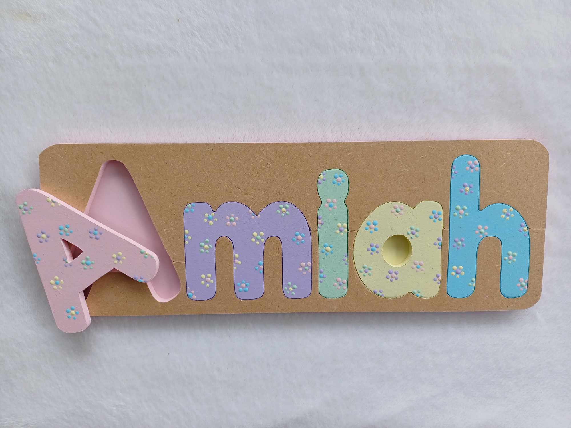 Personalised Name Puzzle - Made to order - Amiah Design.