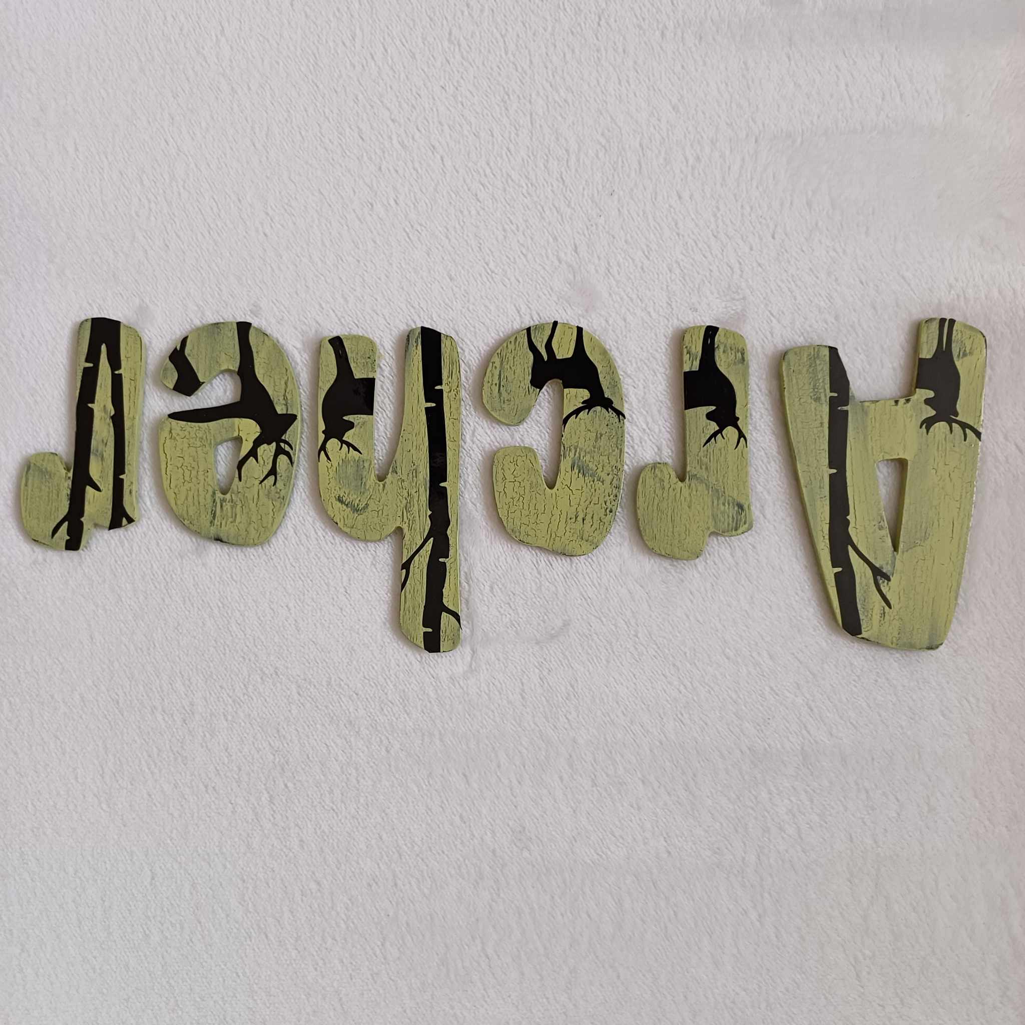 Archer - small letters suitable for a door.