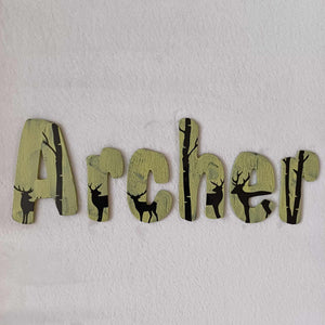 Archer - small letters suitable for a door.